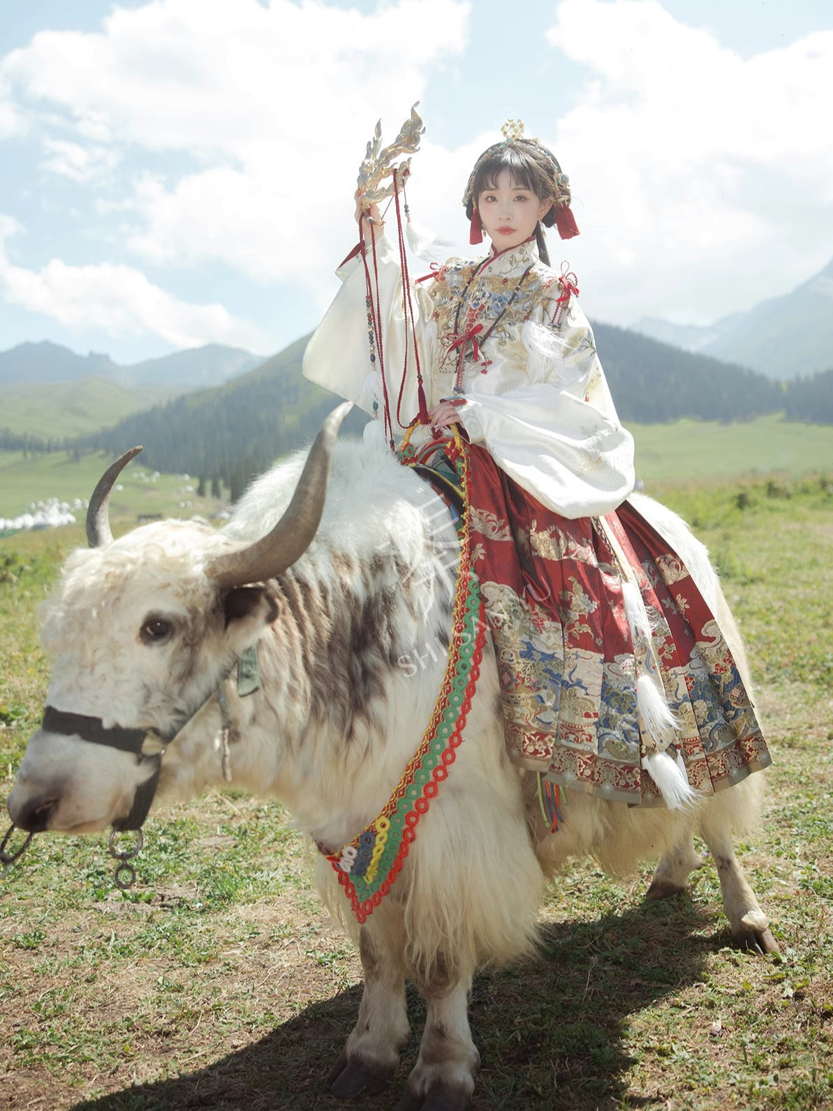 Цзюяо Цзиньчжи 九曜金枝 Золотая ветвь династии Мин Цзяолин Аокюнь Набор облачных ошейников