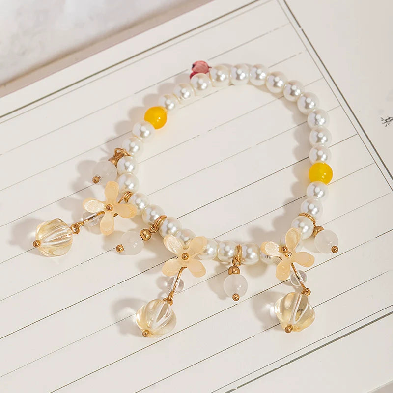 Osmanthus Vin Doux 桂花甜酒 Collier Bracelet Ensemble de Bijoux