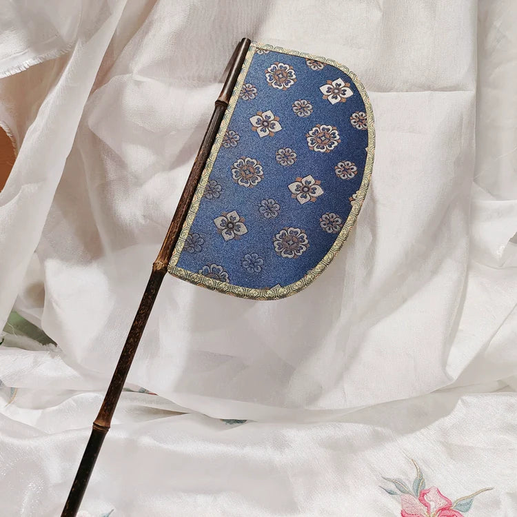 Туан Хуа 团花 Цветочная эмблема унисекс, односторонний веер Ху Шань