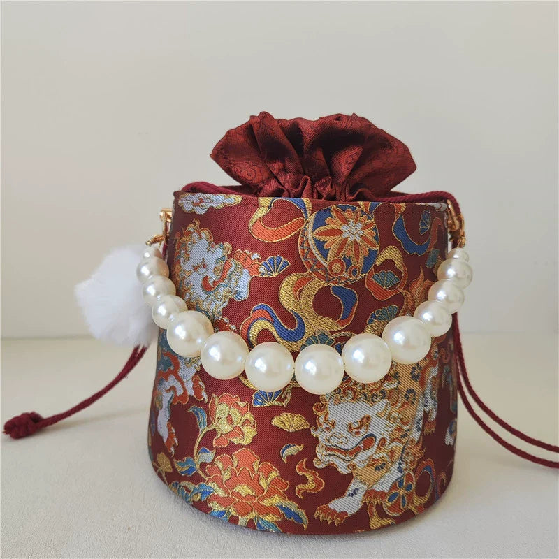 Xiao Shizi 小狮子 Sac à main seau Little Lion Fortune