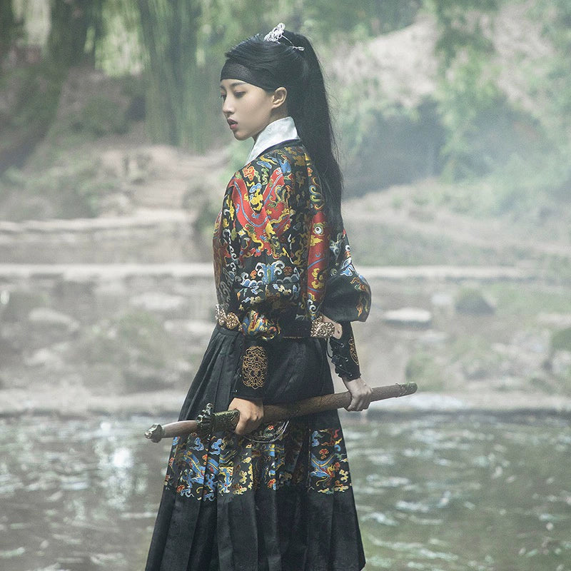 Мужской халат унисекс Dao 刀 Sword Ming Dynasty Feiyufu Tieli Warrior's Robe