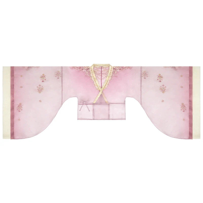 Cherry Blossom Grove 樱花林 Модернизированный комплект Ruqun династии Цзинь Zaju с ласточкиным хвостом