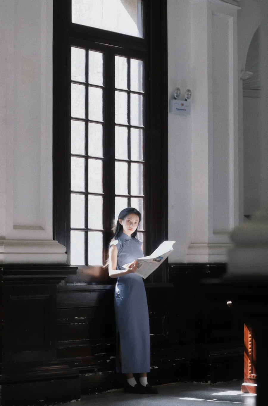 Синань 西南 Юго-Западный район Рами Плант 1930-х годов Повседневный Ципао с короткими рукавами и рукавами