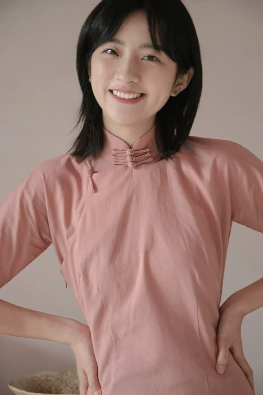 Оуэ 藕荷 Растение Рами Бледный Лотос Daily Qipao