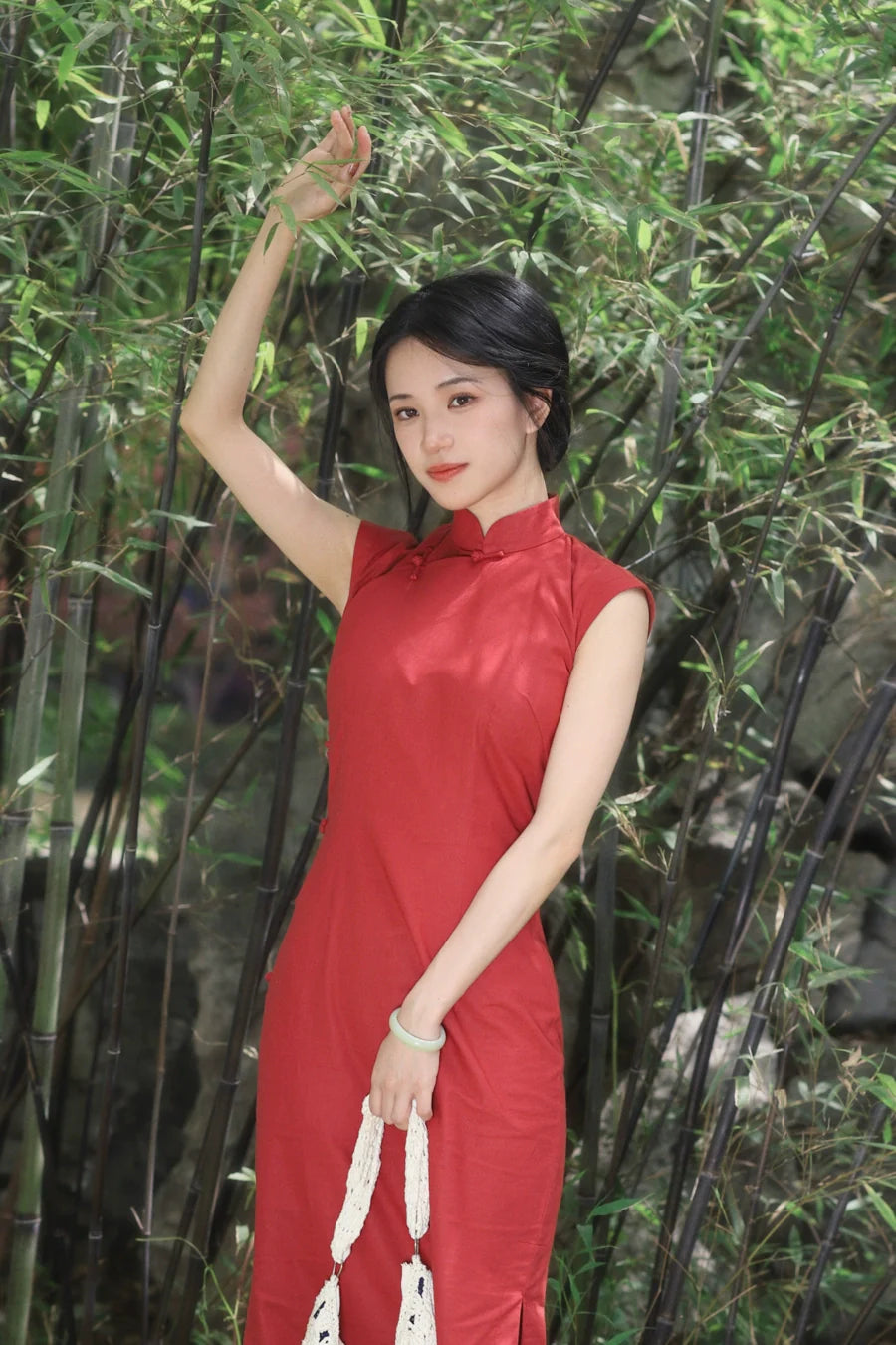 Хун Доу 红豆 Красная фасоль, Рами, 1930-е годы, Ципао с короткими рукавами и рукавами