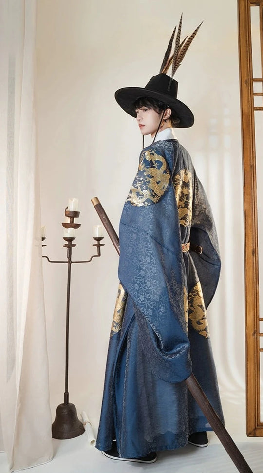 Мужской халат унисекс Ming Jing 明镜 Mirror of Ming Dynasty Dragon Yuanlingpao