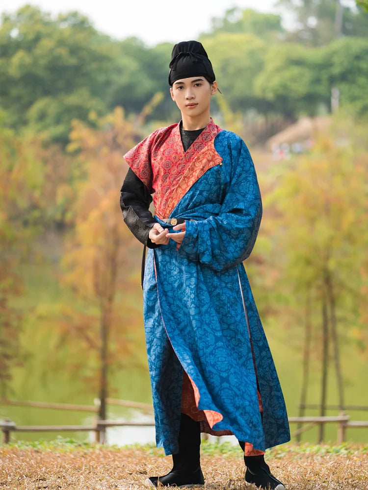 Танъюань 汤圆 Халат унисекс с двойной подкладкой из рисовых шариков Юаньлинпао с круглым воротником