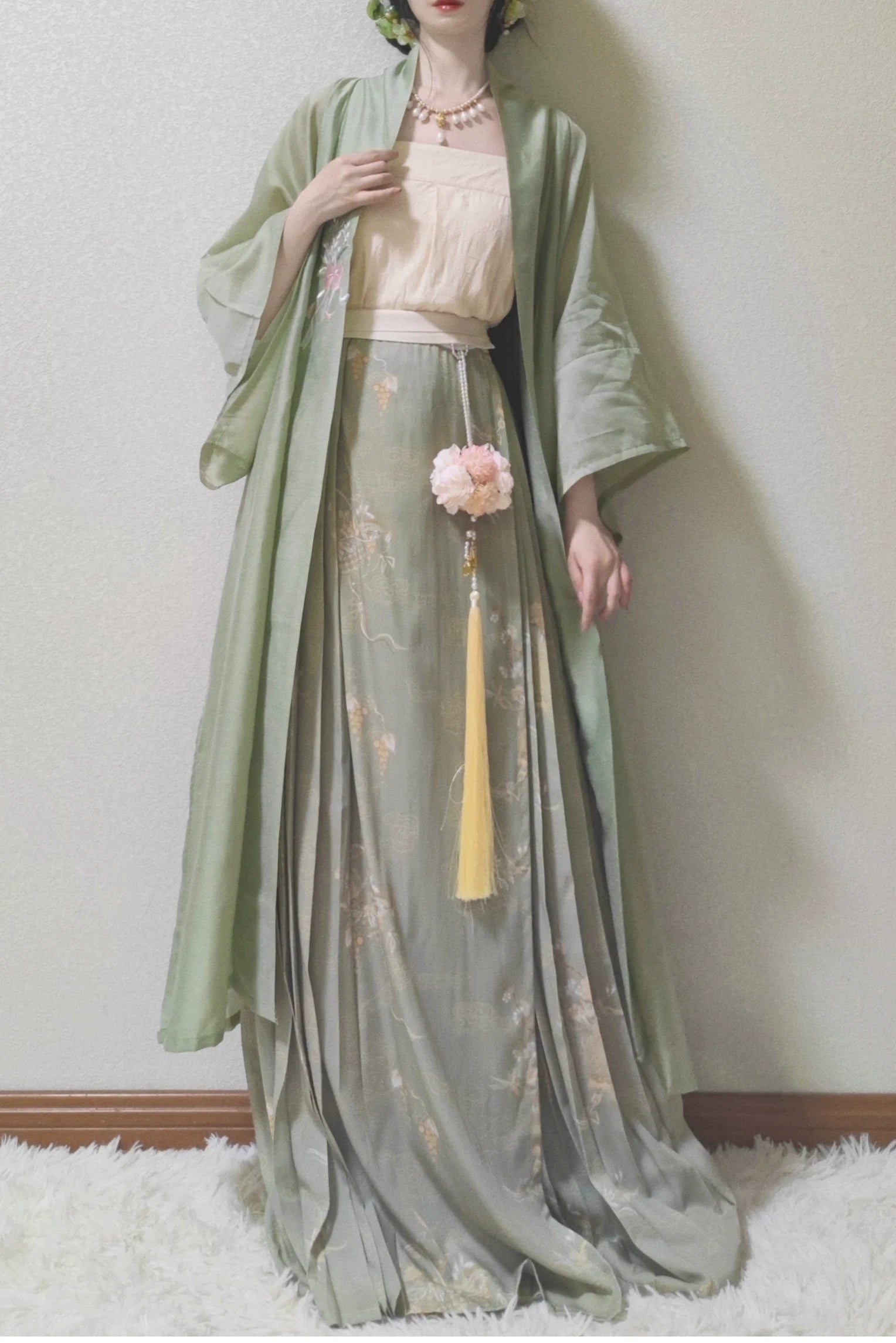 Yunjian Yilan 云间一篮 Юбка Baidiequn «Корзина в облаках» династии Сун