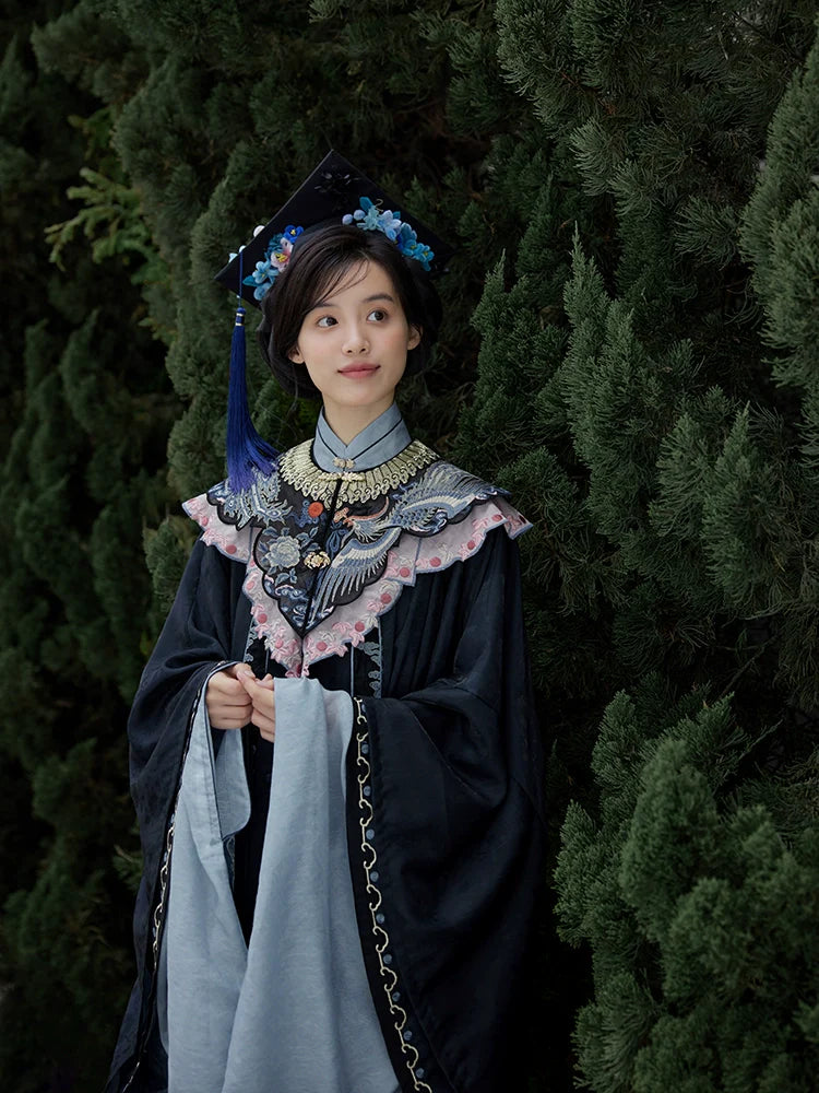 Danfeng Chaoyang 丹凤朝阳 Dawning Phoenix Индивидуальные кружевные разнообразные воротники-облака