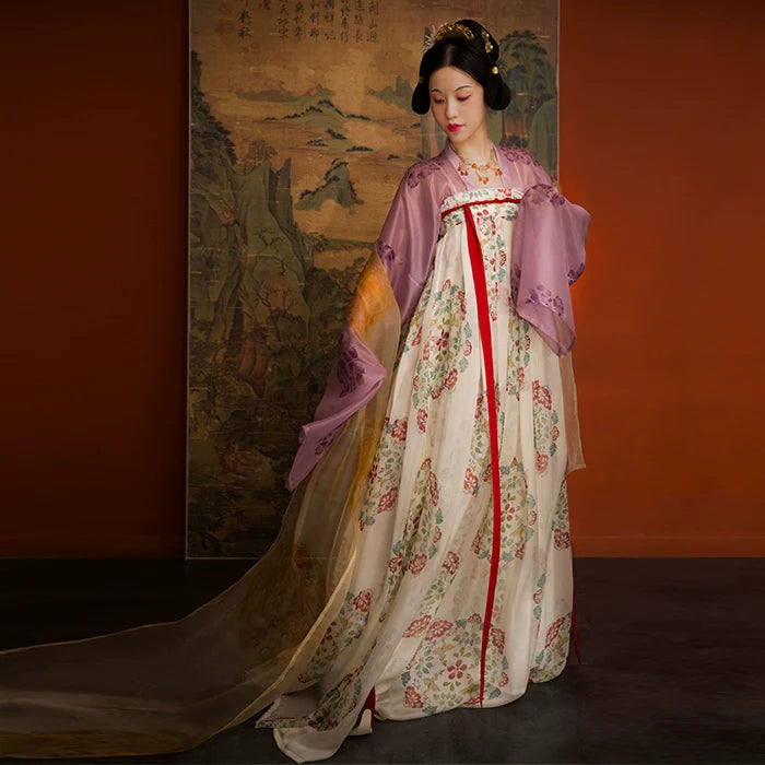Tuan'Er 团儿 Soie de mûrier Qixiong Ruqun Tang Hanfu historique