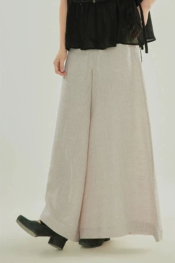 Liu Hé 流河 Flowing River Modernized Song Dynasty Ramie Plant Trousers