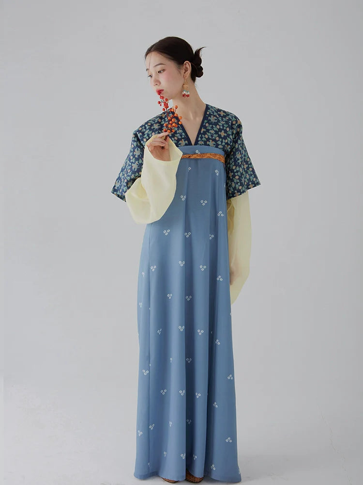 Yuan Yang 鸳鸯 Canard Mandarin Hanfu d'été de la dynastie Tang