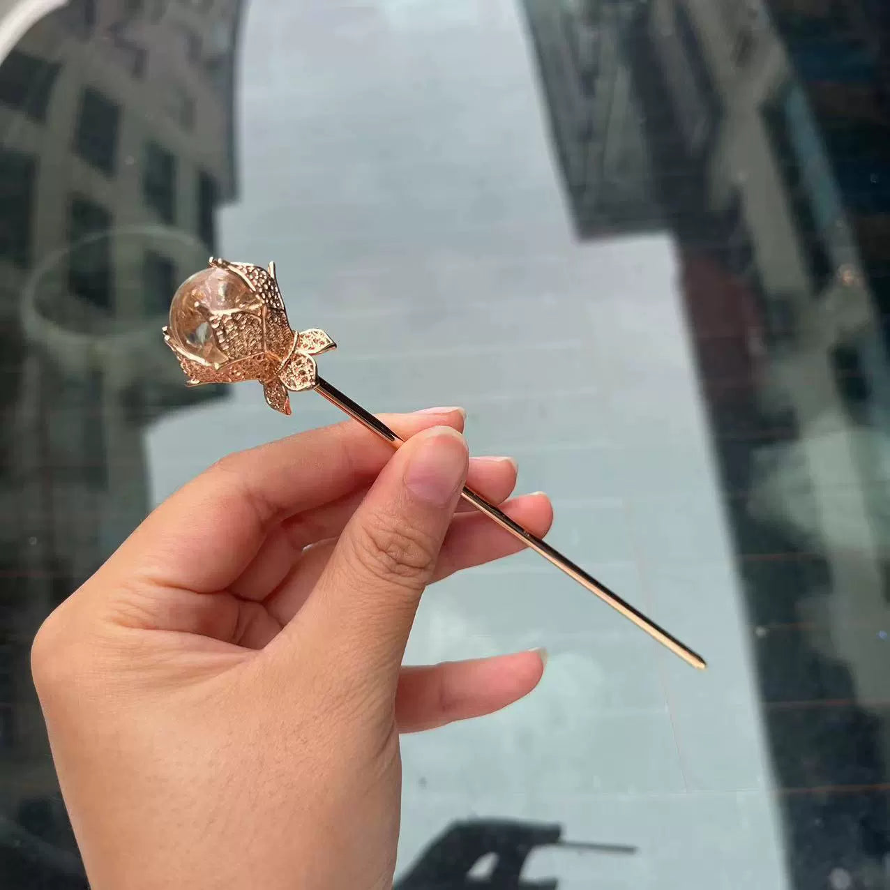 Набор заколок для волос Frost 霜 Ming Dynasty с бирюзой и фениксом