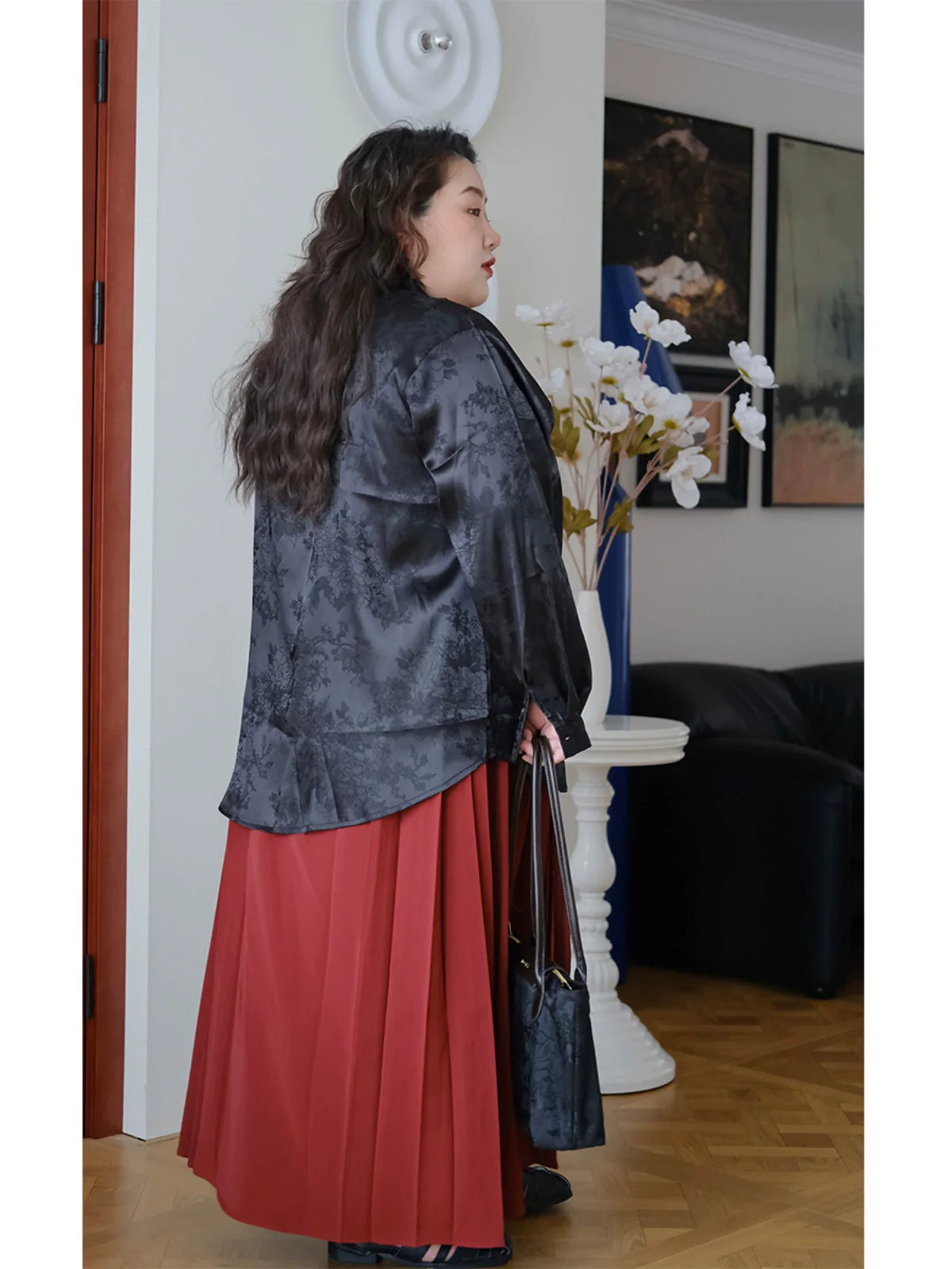 Chai Huo 柴火 Ming Jupe Mamian unie modernisée grande taille