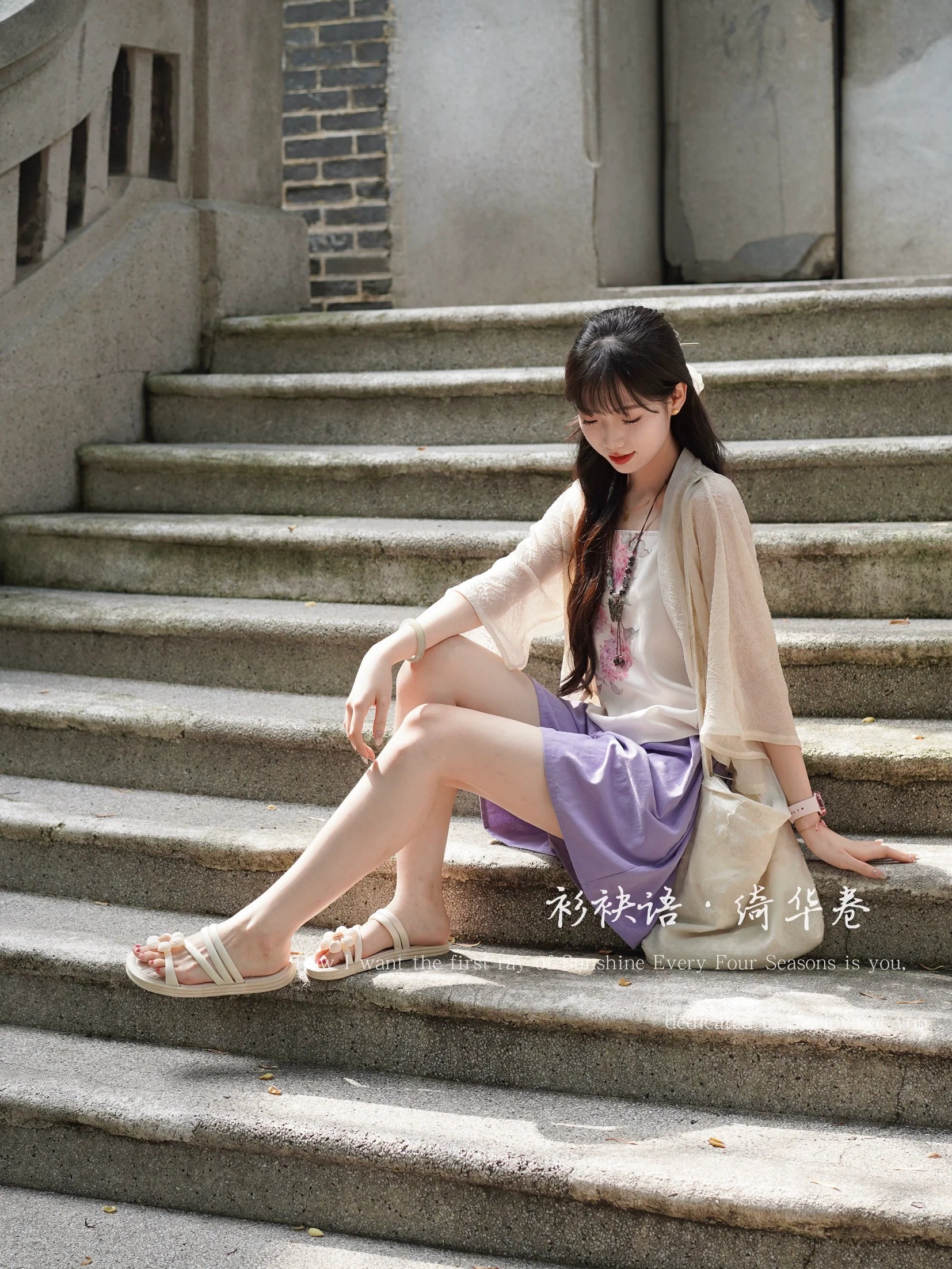 Pantalons à poches 口袋裤 Pantalons et shorts à jambes larges d'été colorés en pur coton