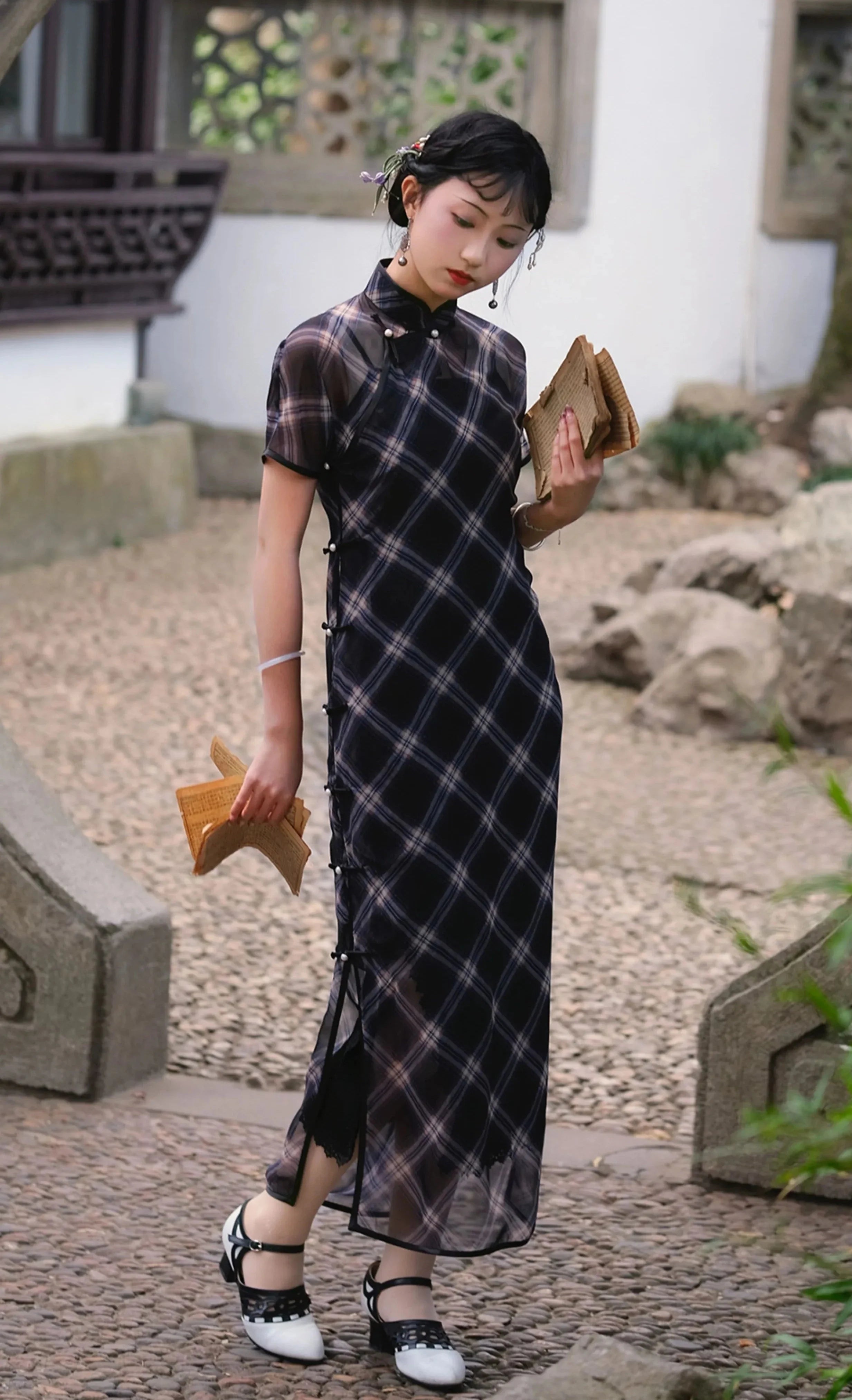 Dan Ceng 单层 Qipao pur printemps été