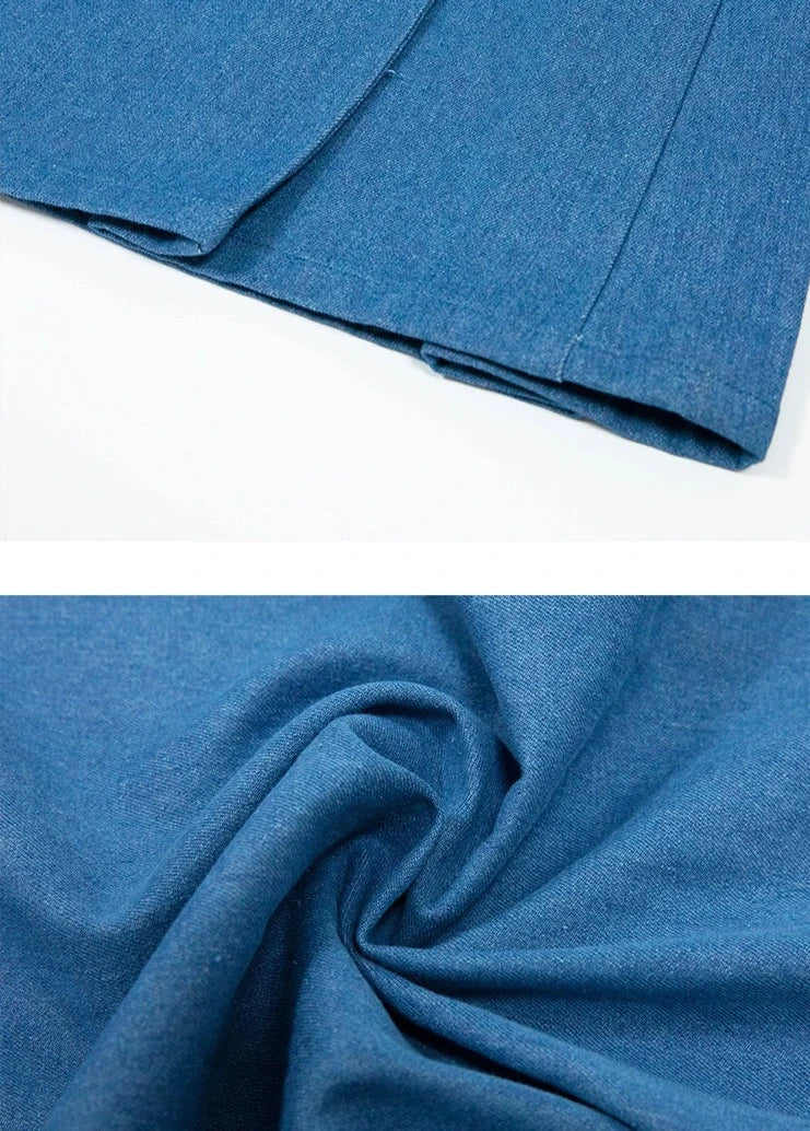 Walking After Midnight 午夜行走 Ensemble de tailleur-pantalon Tang Song en coton modernisé quotidiennement