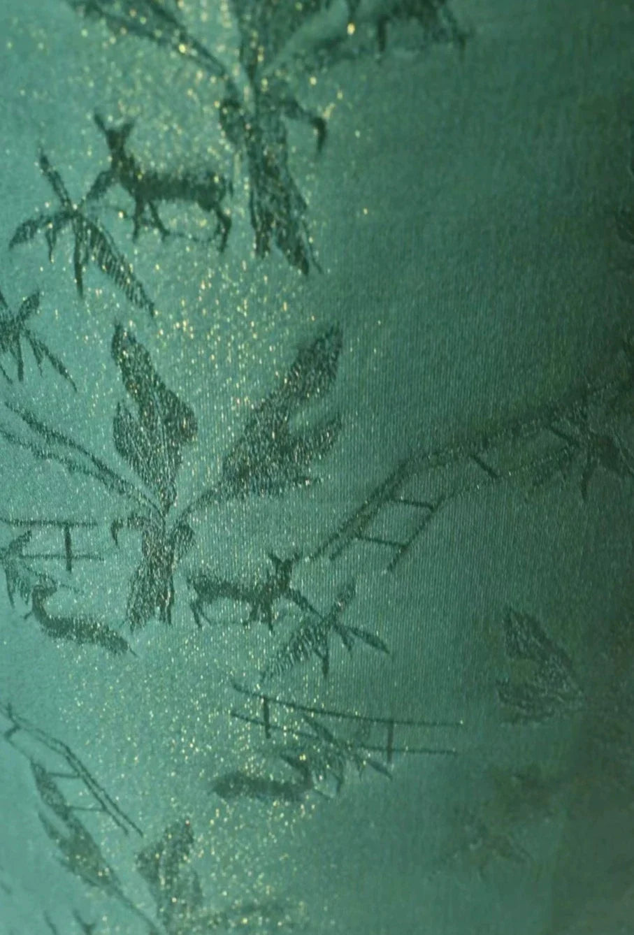 Tuotuo 妥妥 Летнее Ципао с принтом оленя 1940-х годов