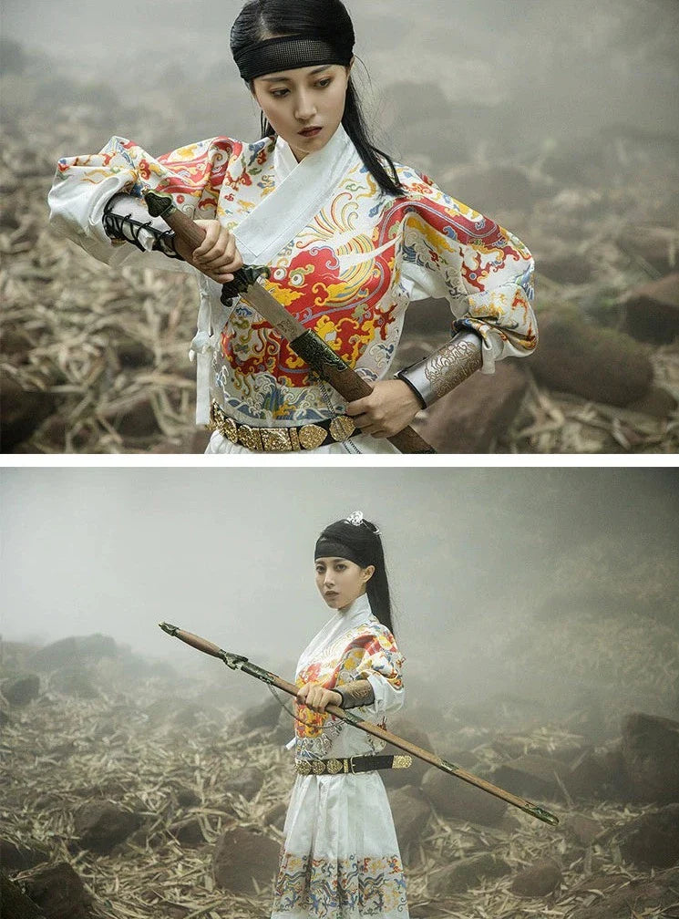 Мужской халат унисекс Dao 刀 Sword Ming Dynasty Feiyufu Tieli Warrior's Robe