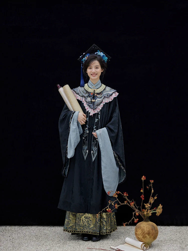 Danfeng Chaoyang 丹凤朝阳 Dawning Phoenix Индивидуальные кружевные разнообразные воротники-облака