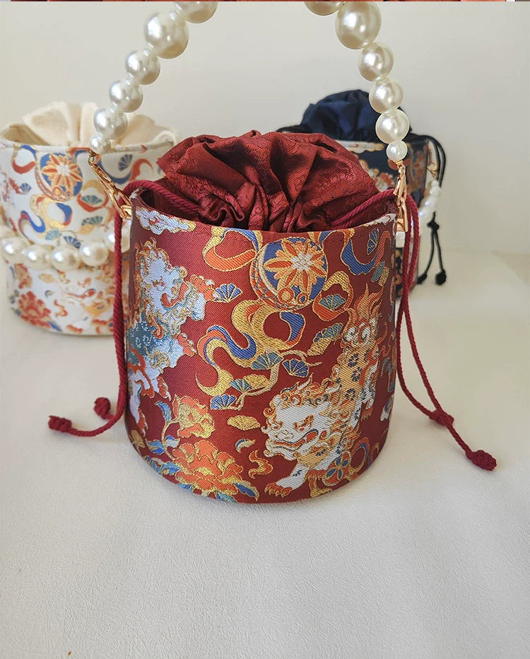 Xiao Shizi 小狮子 Sac à main seau Little Lion Fortune