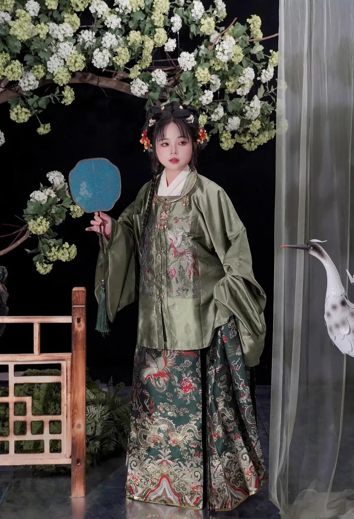 Silk Dreams 绸梦如愿 Династия Мин Плюс Размер Куртка Fanling Ao Юбка Mamian Комплект Aoqun