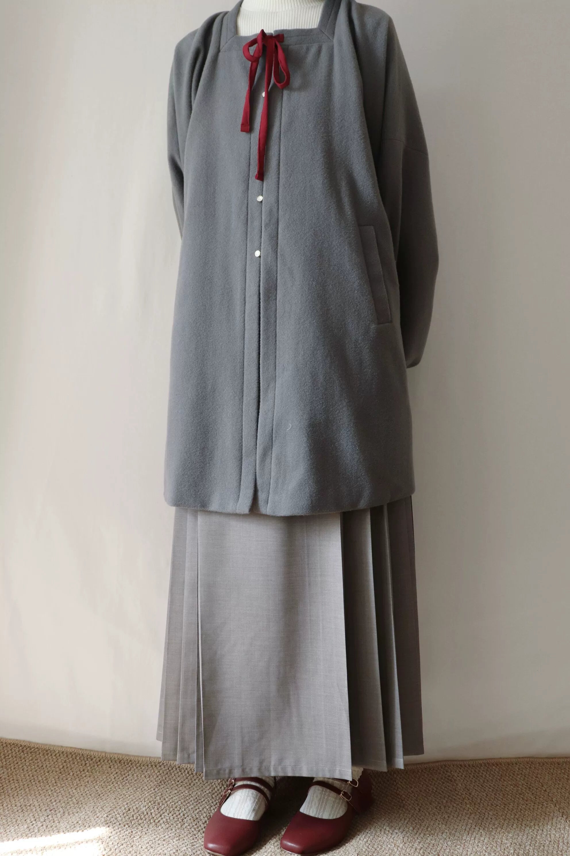 Мока 摩卡 Модернизированная юбка мамиан на пуговицах на каждый день