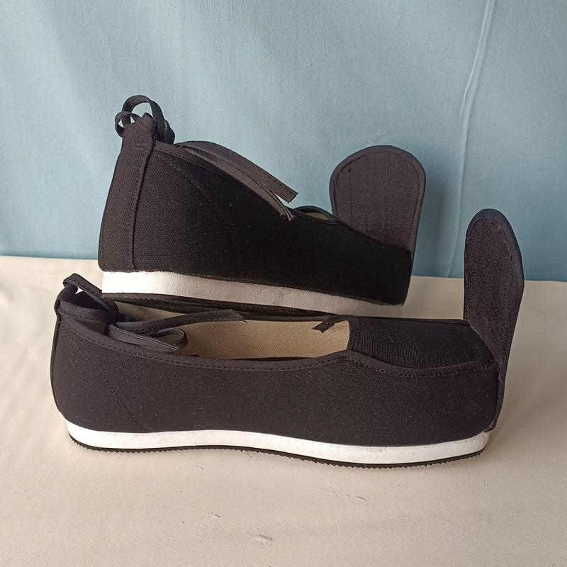 Mu Tan 木炭 Charcoal Song Ming Chaussures carrées Qiaotou à tête surélevée pour hommes