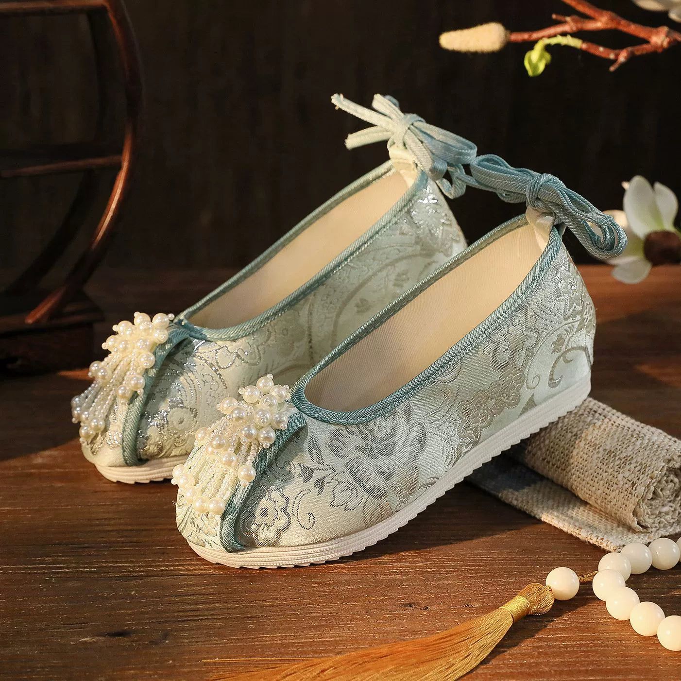 Zhe Zhi 折纸 Складная бумага Song Ming Cloud Head Dengyun Lü Shoes