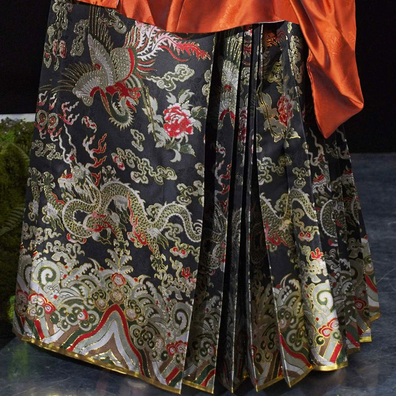 Silk Dreams 绸梦如愿 Династия Мин Плюс Размер Куртка Fanling Ao Юбка Mamian Комплект Aoqun