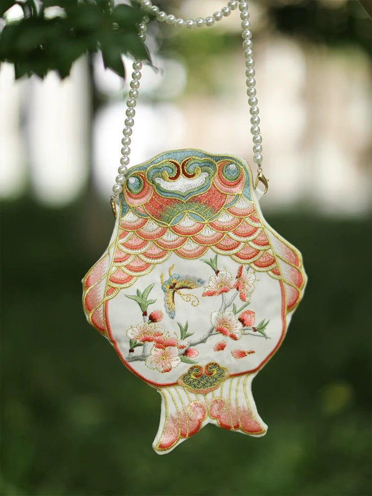 Chitang 池塘 Кошелек для телефона в пруду с золотыми рыбками