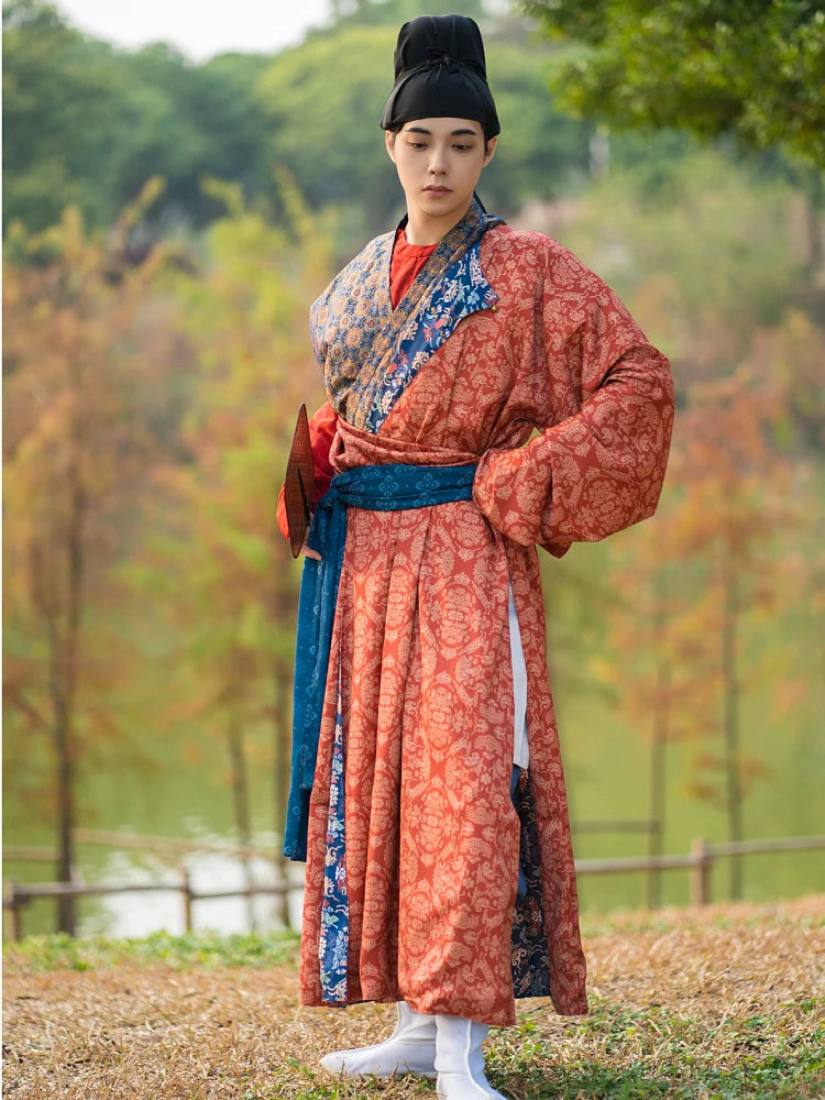 Танъюань 汤圆 Халат унисекс с двойной подкладкой из рисовых шариков Юаньлинпао с круглым воротником