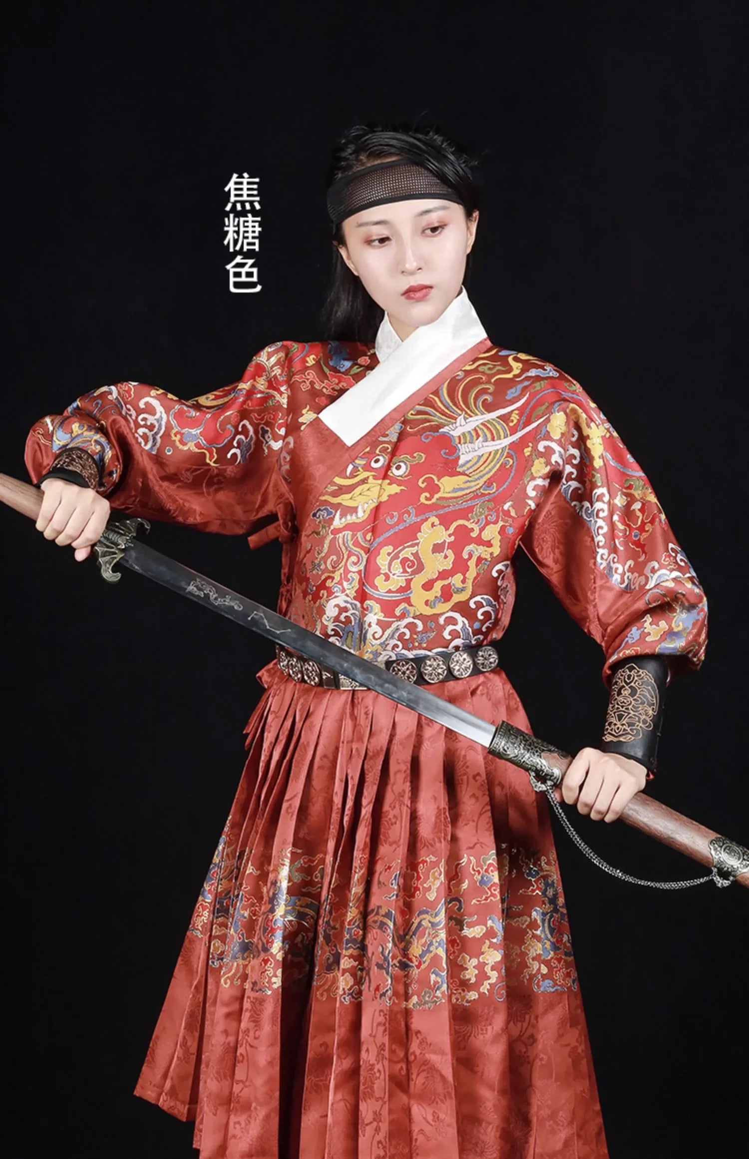 Мужской халат унисекс Dao 刀 Sword Ming Dynasty Feiyufu Tieli Warrior's Robe