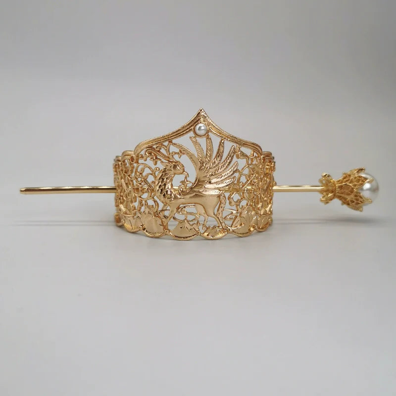 Shiying Gong 石英宫 Quartz Palace Couronne et épingle unisexes