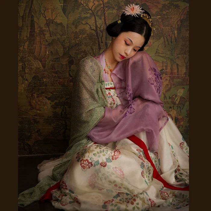 Tuan'Er 团儿 Soie de mûrier Qixiong Ruqun Tang Hanfu historique
