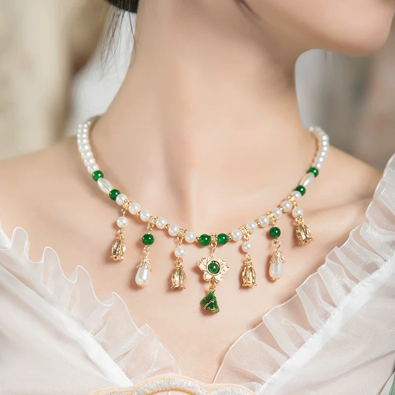 Цзунцзы 粽子 Жемчужное ожерелье Тан Сун с бамбуковыми клецками