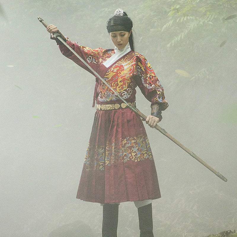 Мужской халат унисекс Dao 刀 Sword Ming Dynasty Feiyufu Tieli Warrior's Robe