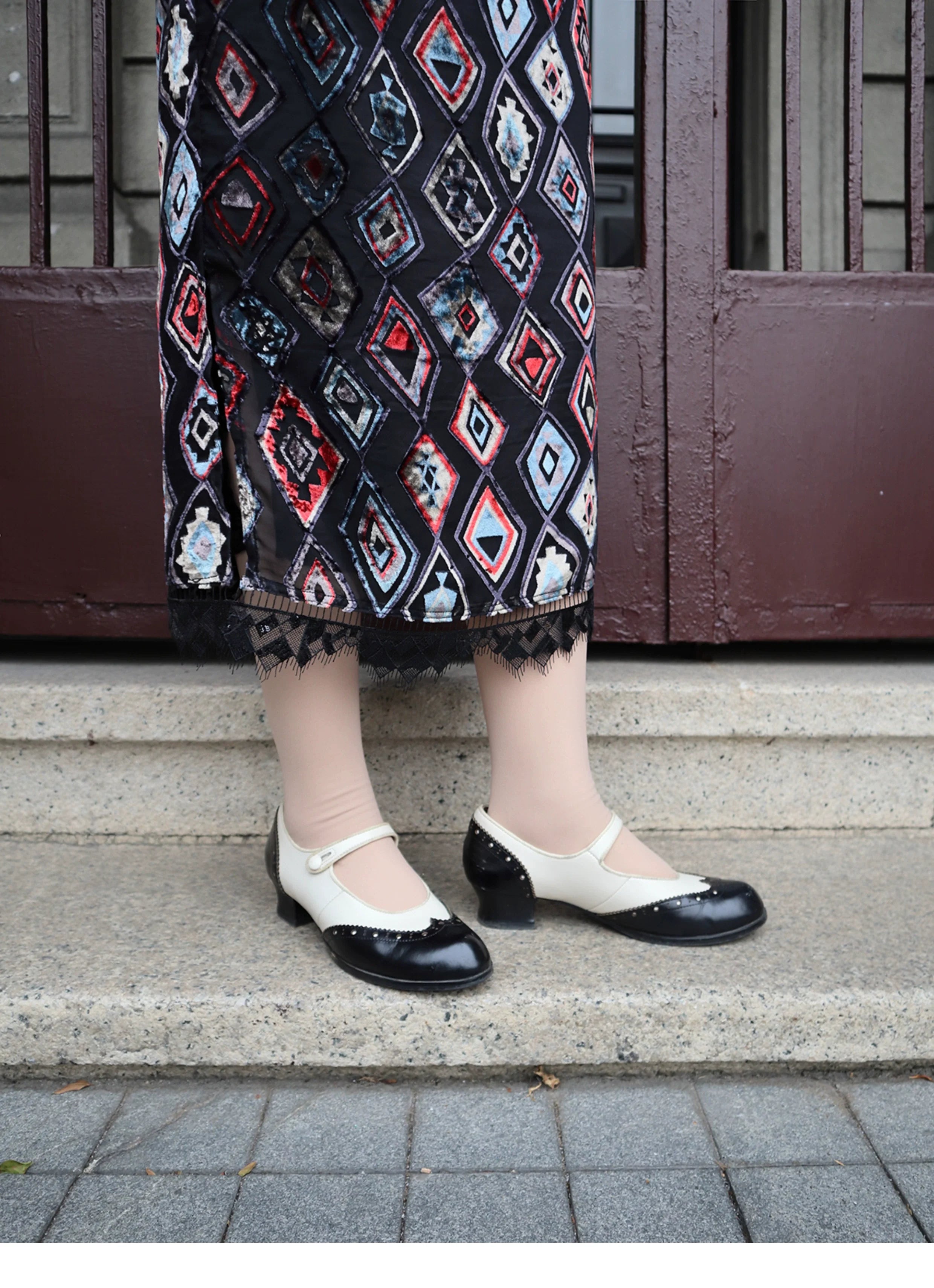 Гэтсби 盖茨比 Ципао из прозрачного бархата с бутылочным горлышком 1920-х годов