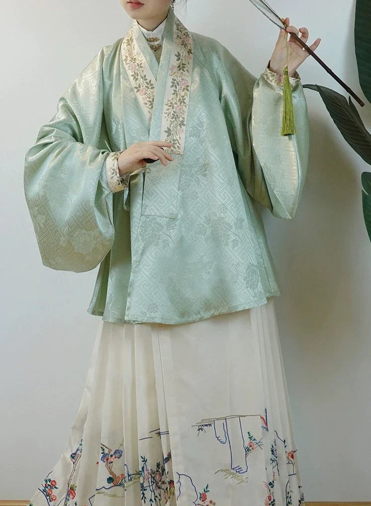 Руохэ 柔和 Династия Мин Цзяолин Рубашка с рукавами Пипа