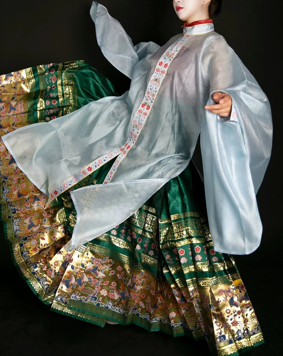 Mudan 牡丹 Jupe Mamian de mariage pivoine et faisan