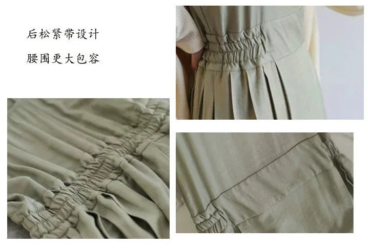 Чай Маття с молоком 抹茶奶茶 Модернизированный комплект платья из трикотажа Song Ming Feijixiu & Mamian