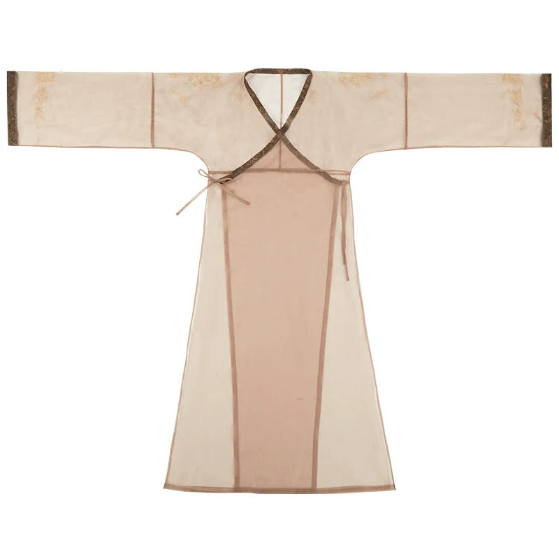 Five String Melody 五弦华韵 Модернизированный комплект халатов из шелкового шелка Quju Zhiju времен династии Хань