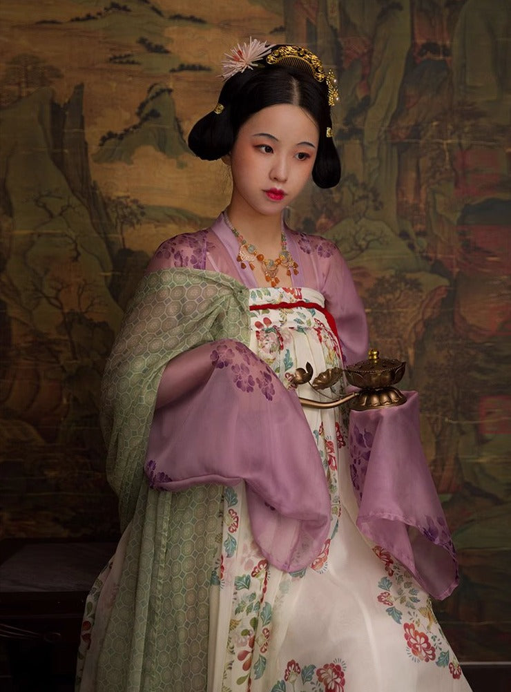 Tuan'Er 团儿 Soie de mûrier Qixiong Ruqun Tang Hanfu historique