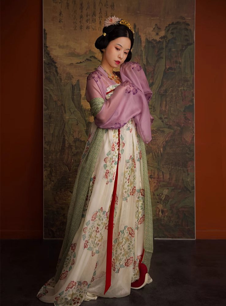 Tuan'Er 团儿 Soie de mûrier Qixiong Ruqun Tang Hanfu historique