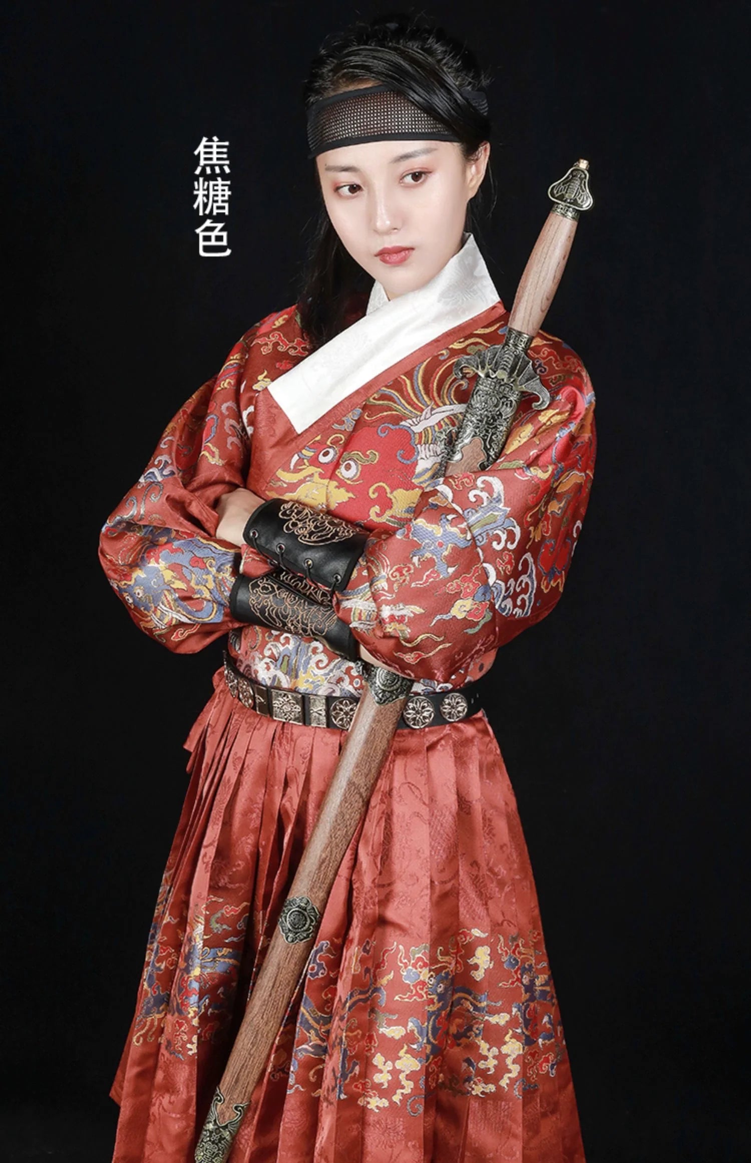 Мужской халат унисекс Dao 刀 Sword Ming Dynasty Feiyufu Tieli Warrior's Robe