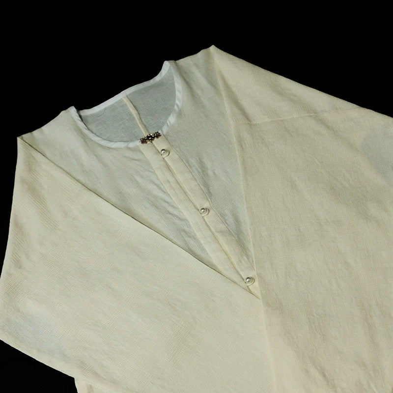 Дэн Та 蛋挞 Яичный пирог династии Мин Юаньлин Шань Топ из чистого хлопка