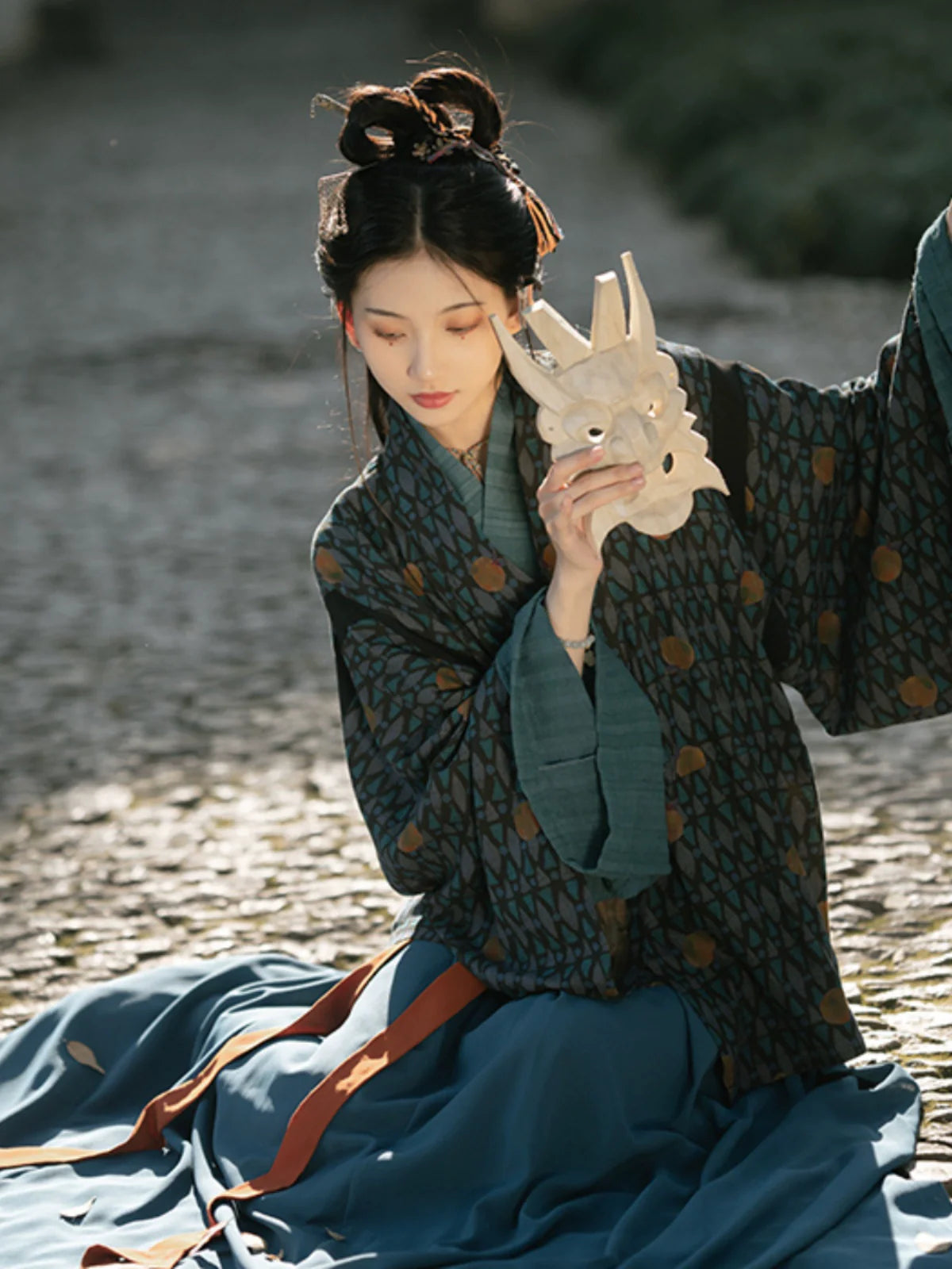 Ensemble Ruqun de restauration de la dynastie Jin Yebu 野步