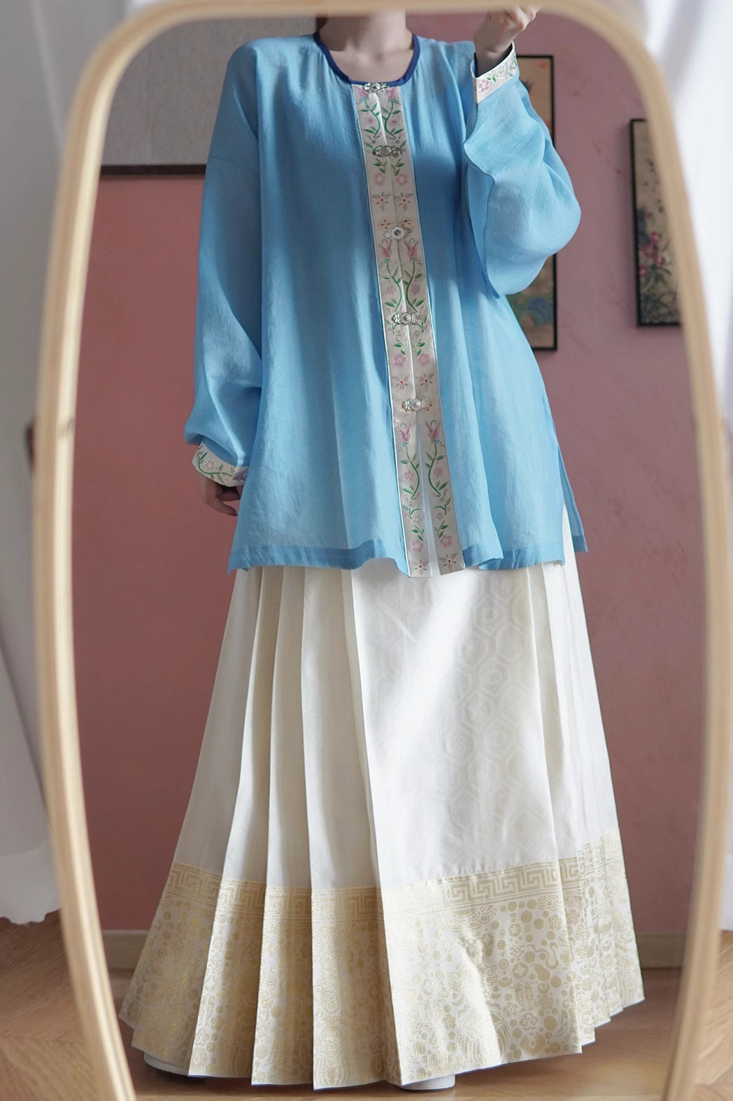 Бао Цза 宝藏 Драгоценные сокровища Юбка Мамиан династии Мин