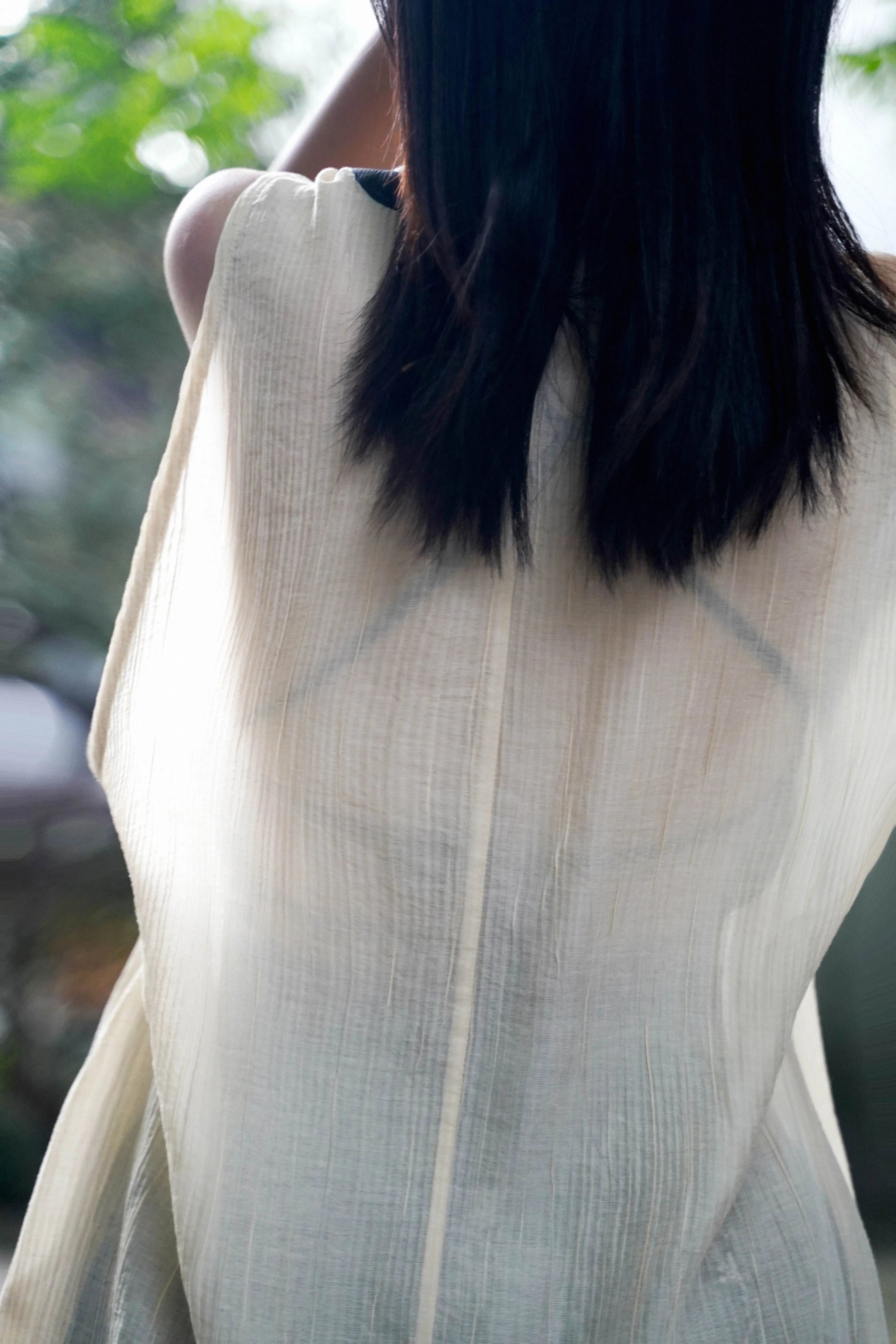 Xiang Cao 香草 Vanilla Modernized Ming Dynasty Summer Bijia Vest Set