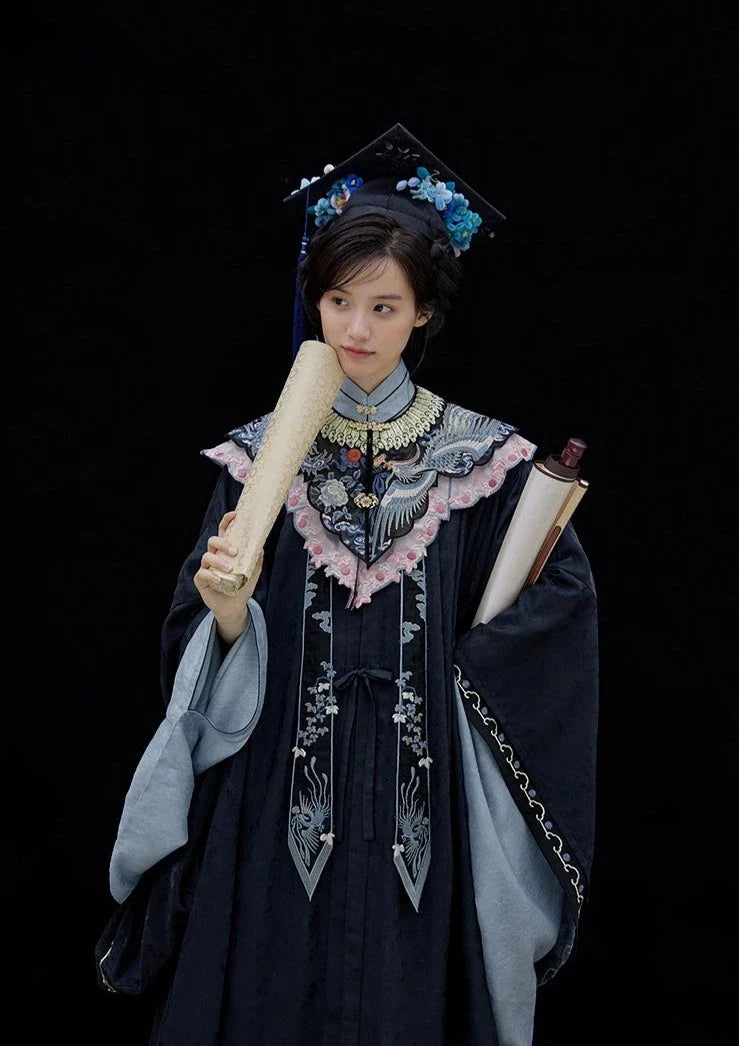 Danfeng Chaoyang 丹凤朝阳 Dawning Phoenix Индивидуальные кружевные разнообразные воротники-облака